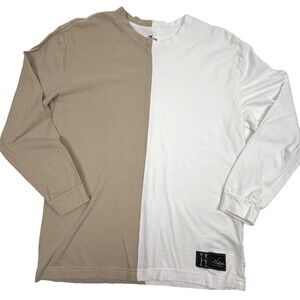 Hollister Y2K 90's Two Face T-Shirt Oversized Fit Color Block Streetwear Mens XS